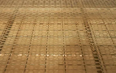 Smooth PVC baffles guide waste and reduce odor