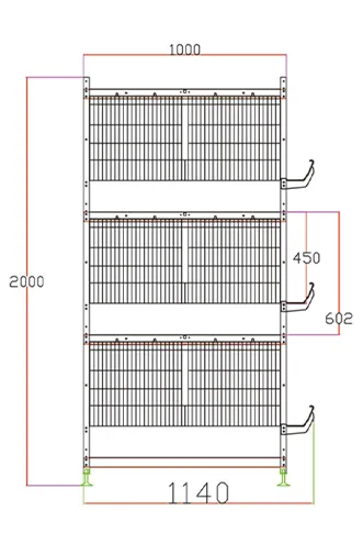 3-Tier H-Type Broiler Battery Cage