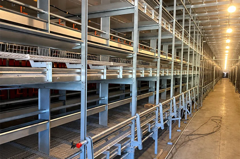 Automatic enriched cage installed frame view